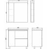 Тумба с раковиной Comforty Осло-80Н 00-00012959 бетон светлый фото 10