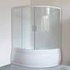 Шторка на ванну Royal Bath Alpine RB 160ALP-T 160 см, прозрачное стекло фото 2