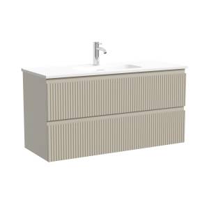 Тумба с раковиной Sancos Snob R Beige Soft, 100x52