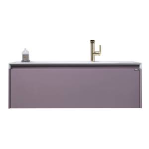 Тумба с раковиной Orans BC-4060-1200R 40x120x50 с LED подсветкой, лиловый матовый