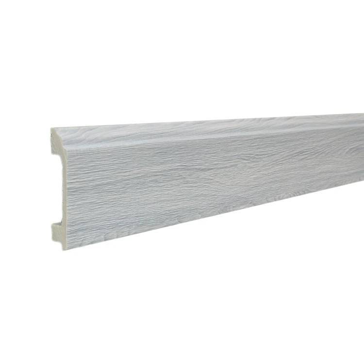 Напольный плинтус ТД Меридиан P3-137-N с тиснением 2400x80x16