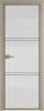 Межкомнатная дверь Profil Doors 3 AX цвет профиля Никель матовый, стекло безопасное 6 мм мору осветленное 800x2000