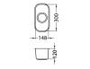 Мойка кухонная Alveus Variant 110 1079965 Sat с сифоном, 14.8x30 фото 3