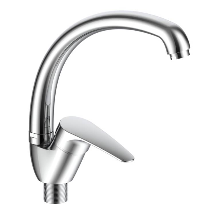 Смеситель для кухни Voda Land LND03 с поворотным изливом, хром