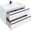 Тумба с раковиной Aquanet Lino 90 белый матовый фото 2