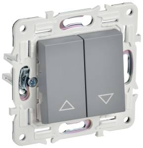 Выключатель жалюзи IEK Skandy SK-V15-0-10-K03 серый