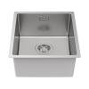 Мойка кухонная Paulmark Yuni 39 Uni YU39-BS Брашированная Сталь, 39x44 фото 2
