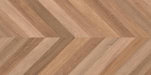 Керамогранит Laparet Wood Canarium Chevron M тёмно-бежевый матовый карвинг 60x120