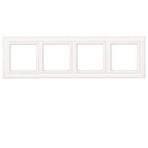Рамка 4-постовая Jung ECO Profi Deco EPD484WW Белый