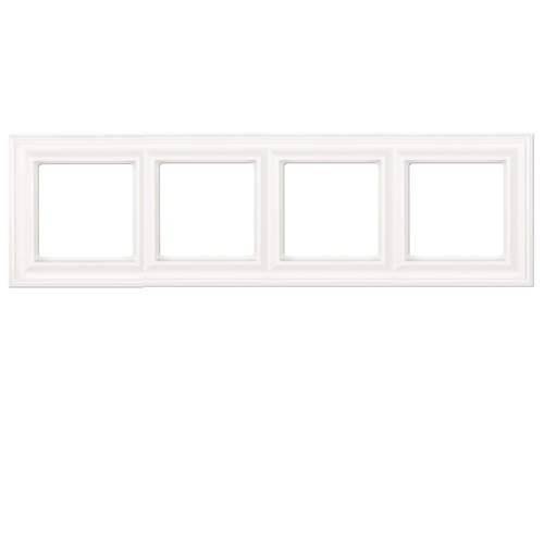Рамка 4-постовая Jung ECO Profi Deco EPD484WW Белый