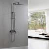 Душевая стойка Abber Daheim AF8220NG без излива, никель фото 2