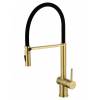 Смеситель для кухни Wonzon & Woghand WW-88438003-BG с гибким изливом, брашированное золото