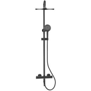 Душевая система Bronze de Luxe Scandi 11060B с термостатом, черный