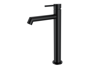 Смеситель для раковины Wonzon & Woghand WW-H1064-MB высокий, черный матовый