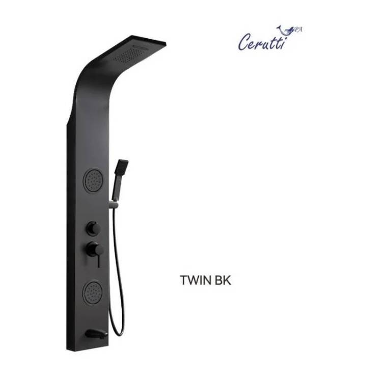 Душевая панель Cerutti Spa Twin BK CT9984 черный