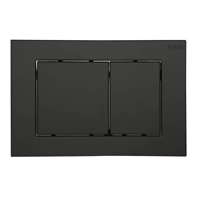 Кнопка смыва Black&White WPI-09532 24.4x16.2 Matt Black