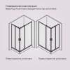 Душевой уголок Am.Pm Gem W90G-403-120290-BT профиль черный матовый, стекло прозрачное, 120x90 фото 9