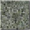 Мозаика Pixel Mosaic Мрамор PIX312 Jet Green Полированная (1.5x1.5) 30.5x30.5