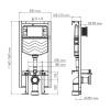 Система инсталляции для унитазов Wasserkraft Vils 56TLT.010.ME.WH01 клавиша белый фото 2
