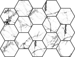 Мозаика Pamesa Cr. Lux Iceberg 086.297.0108.05163 Malla Hex White 32.5x22.5