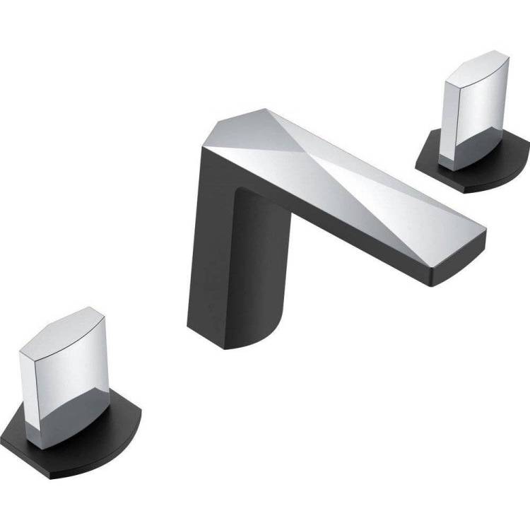 Смеситель для раковины Boheme Venturo 150-BCR-ICE черный хром