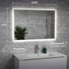 Зеркало Veneciana Panaro 610011 с подсветкой, сенсорный выключатель, с подогревом, 70x100 фото 3