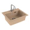 Мойка кухонная Alveus Granital Atrox 30 1131994 Beige - G55 с сифоном, 59x50 фото 2