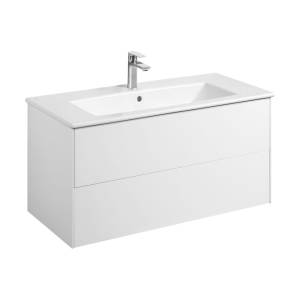 Тумба с раковиной Aquaton Сохо 1A258201AJ010 подвесная, белая глянцева
