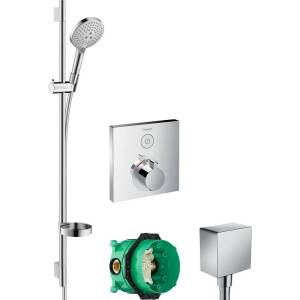 Душевой комплект Hansgrohe ShowerSelect Термостат 15762000 + 26631000 + 26455000 + 01800180