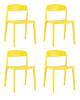 Набор из 4 стульев Stool Group Moris SL-7089 yellow 60131 X4 желтый