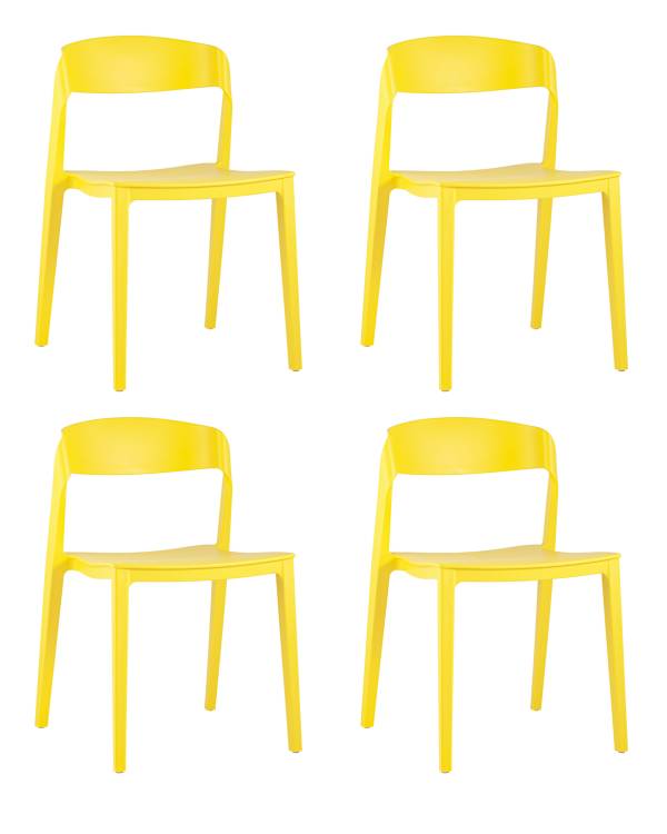 Набор из 4 стульев Stool Group Moris SL-7089 yellow 60131 X4 желтый