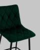 Стул полубарный Stool Group Одди Diamond AV 443PB-Cdf-9005(PP) темно-зеленый, велюр фото 8