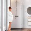 Душевая перегородка Am.Pm X-Joy W94WI-120-F1-MTE 120x195, стекло прозрачное 6 мм, профиль хром матовый фото 3