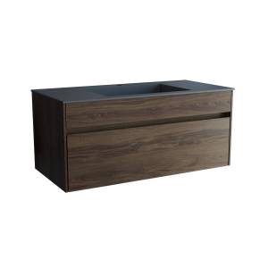 Тумба с раковиной Vincea Chiara 1000 1 выкатной ящик, C.Oak, раковина серая