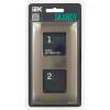 Рамка 2-постовая IEK Skandy SK-M22-M-K50 никель фото 5