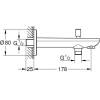Излив Grohe BauContemporary 13390000 Хром фото 4