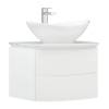 Тумба с раковиной Corozo Вико 60 Z2 подвесная, белый фото 2