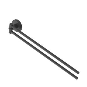 Полотенцедержатель Cezares Relax RELAX-THD-S-NOP двойной, поворотный, черный матовый