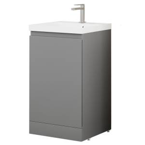 Тумба с раковиной Style Line Батлер Plus серый, раковина белая