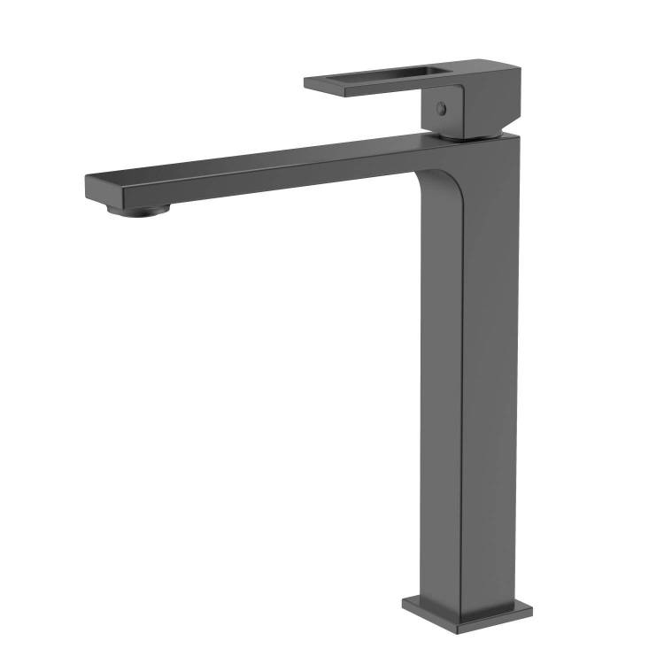 Смеситель для раковины DQ Dortmund DA1712006 высокий, графит