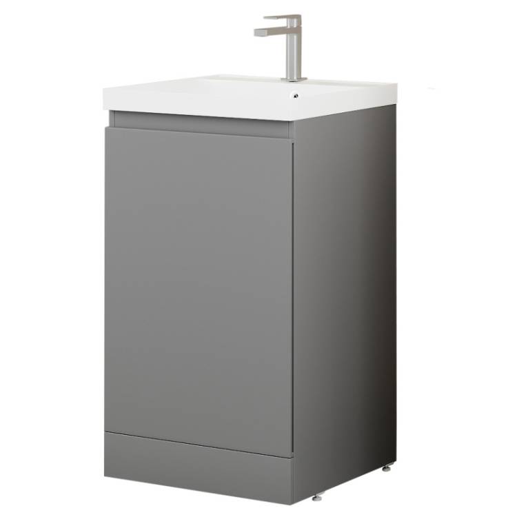 Тумба с раковиной Style Line Батлер Plus серый, раковина белая