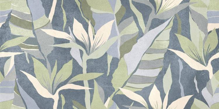 Керамическая плитка Global Tile Dominica GT244VG Синий тропики 30x60