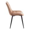 Стул Tetchair Abruzzo (mod. 8060) 19233 коричневый (HLR11)/черный 54x62x83 фото 2