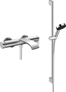 Душевой комплект Hansgrohe Vivenis Смеситель 75420000 для ванны с душем + Душевой гарнитур 24170000, хром