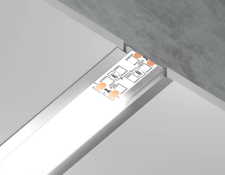 Алюминиевый встраиваемый профиль  Ambrella light Illumination GP1100AL