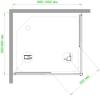 Душевой уголок Royal Bath HPD RB9100HPD-C-BL 100x90 фото 3
