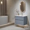 Тумба с раковиной Alavann Wave 80 голубой деним фото 5