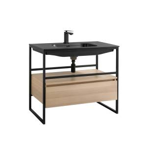 Тумба с раковиной Armadi Art Loft 100 light wood, напольная