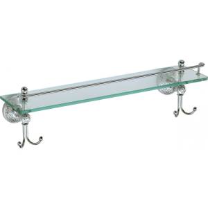 Полка прямая (стеклянная) 60 см Savol 58а S-005891А хром