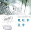 Акриловая ванна Marka One Aura 01ау1510п 150x105 R фото 2